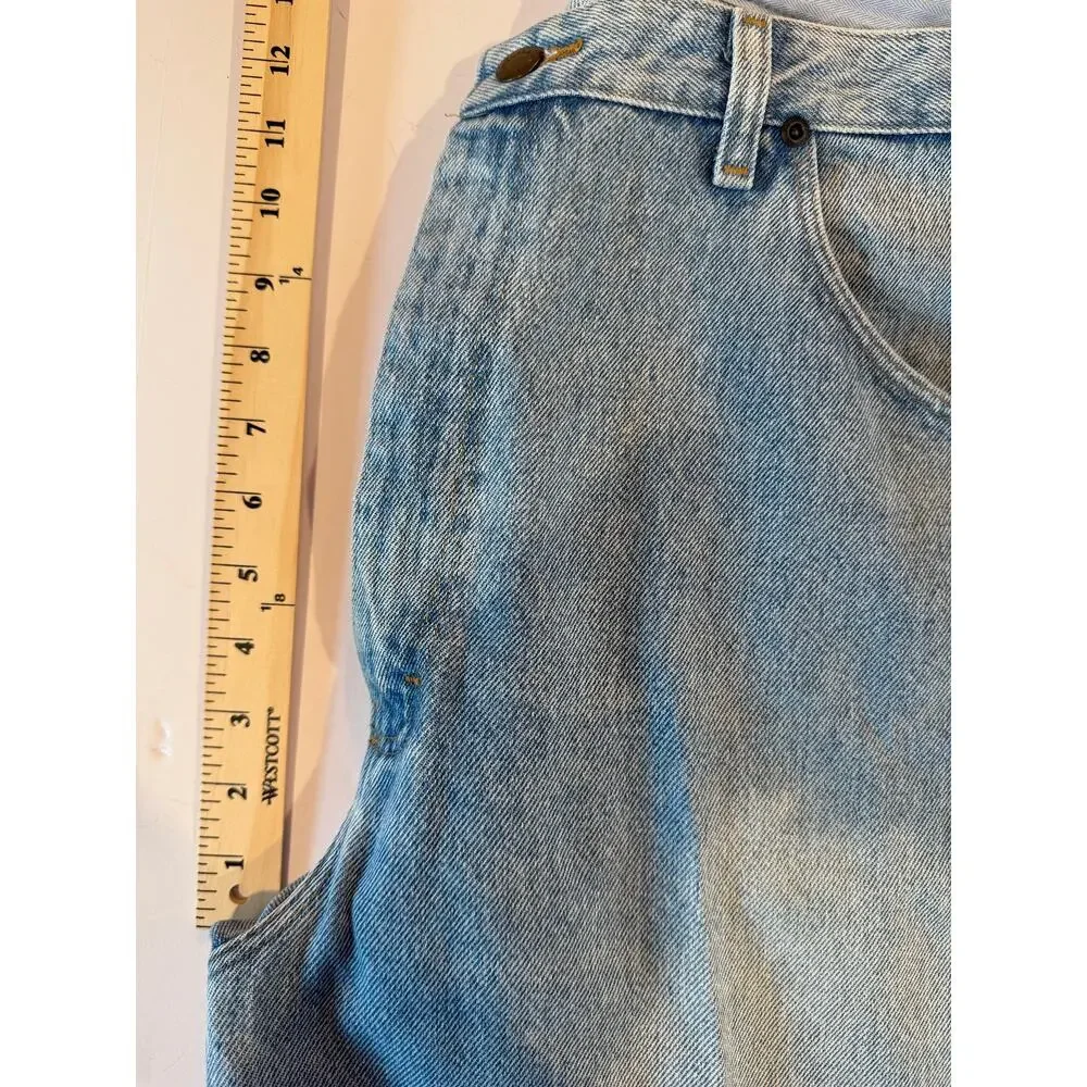 Wrangler 13MWZ Cowboy Cut Original Fit Jeans Men's 38x36 Light Wash